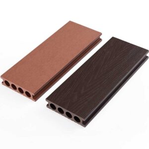 Round hole wood plastic flooring